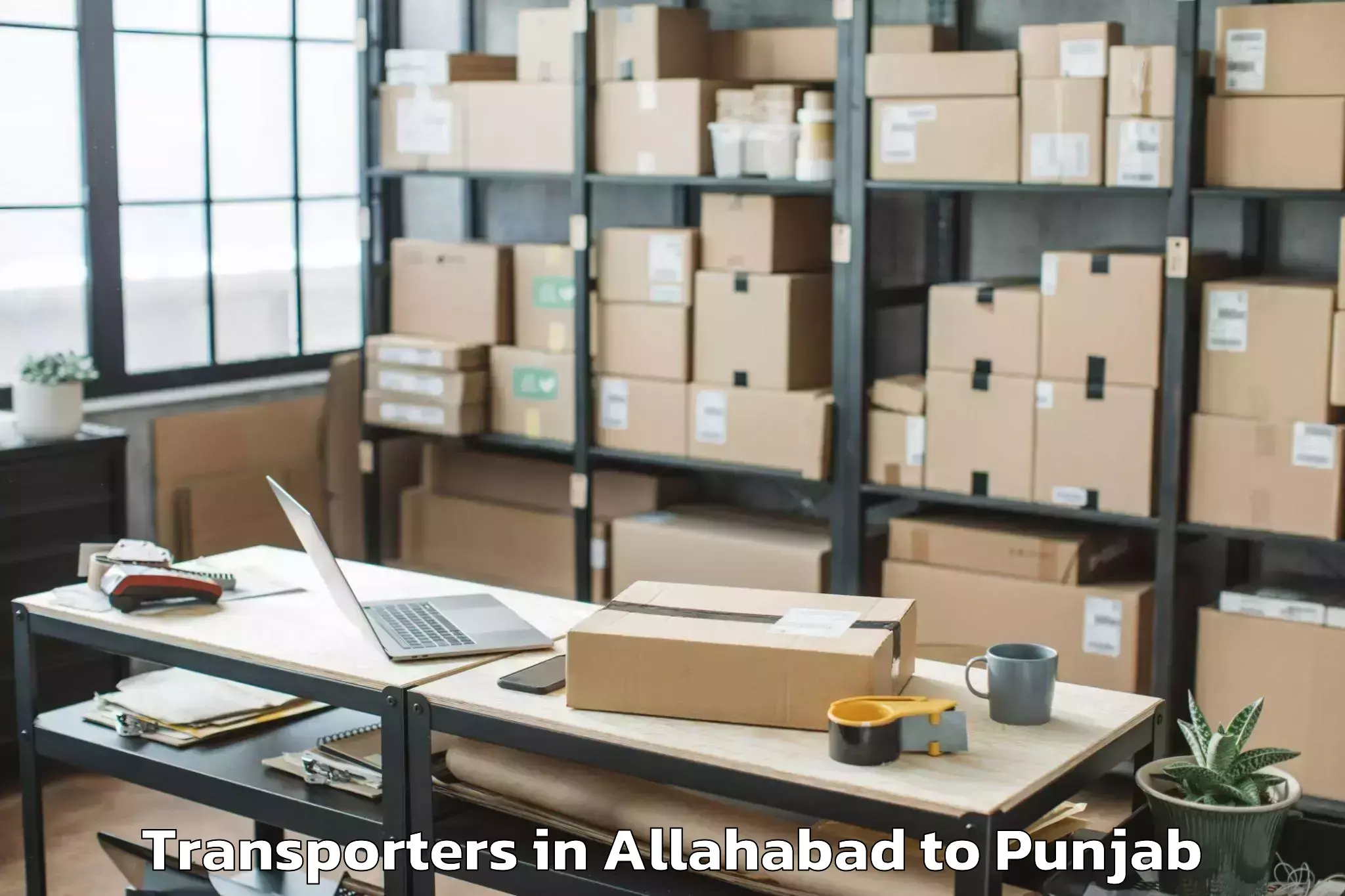 Top Allahabad to Qadian Transporters Available